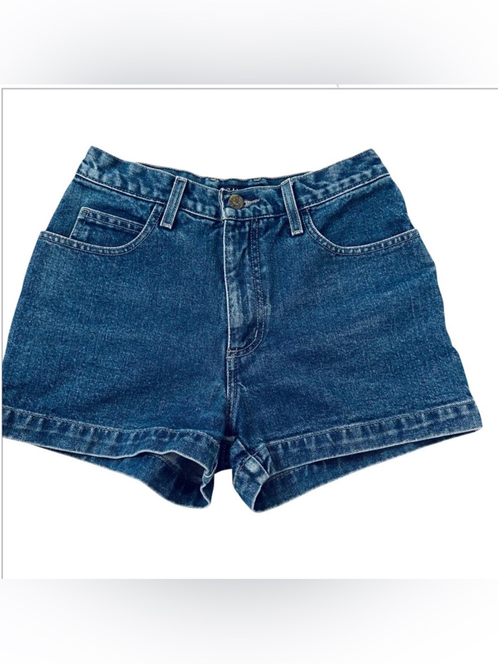 Vintage Guess Women's Blue 100% Cotton Shorts pants Size 28